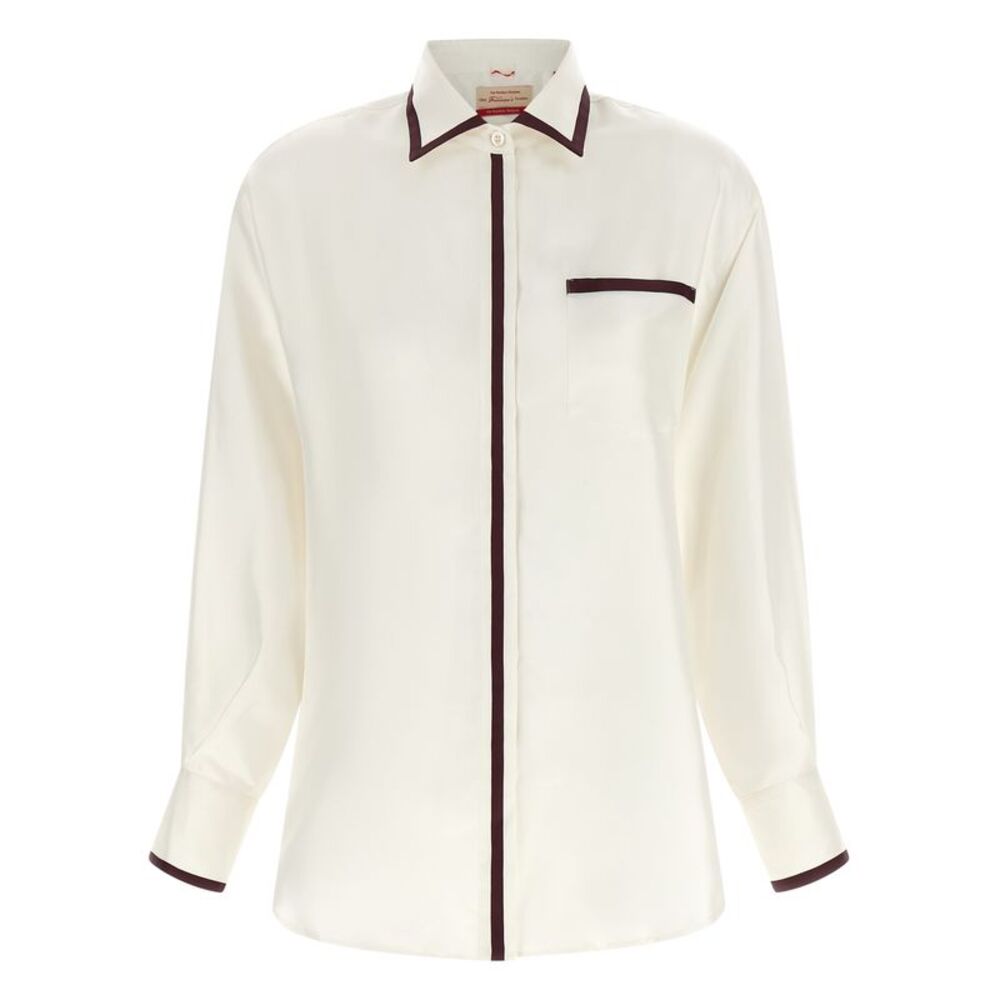 F.R.S. - FOR RESTLESS SLEEPERS White Silk Women's Blouse